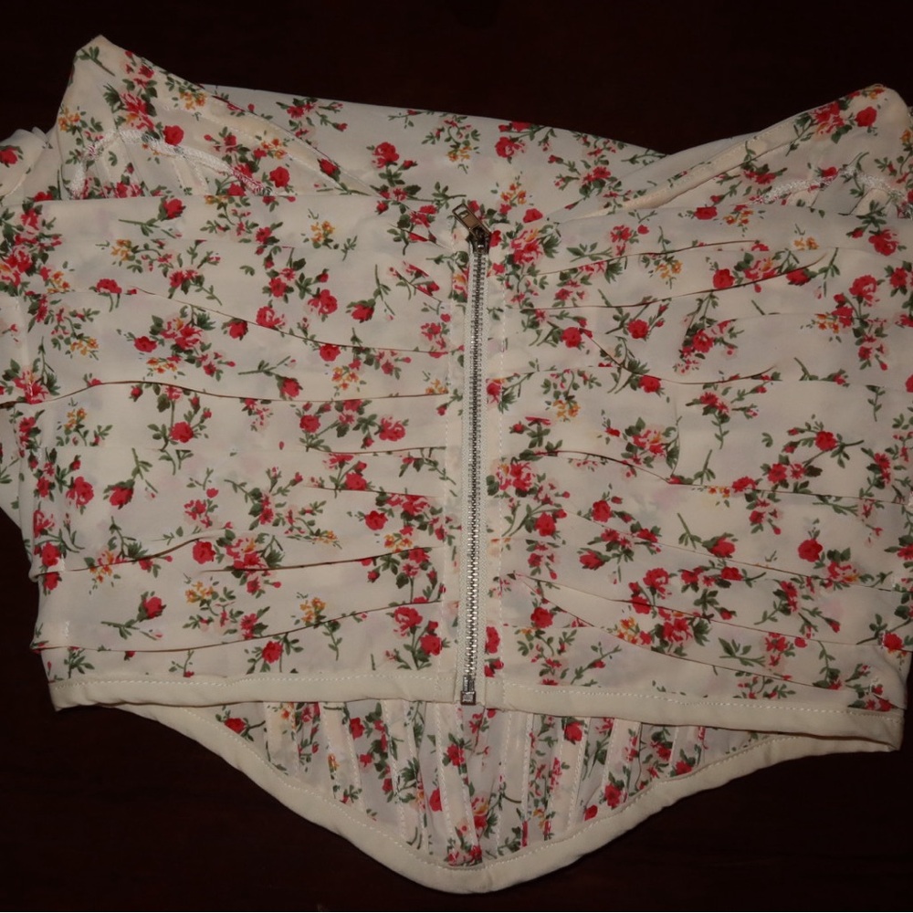 Floral Bustier Top
